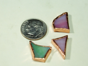 Tiny Copper Foiled Pieces