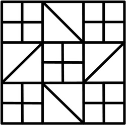 Pinwheel Quilt Square Pattern